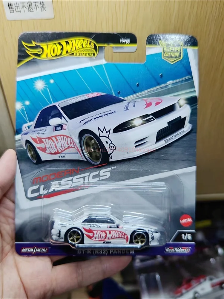Hot Wheels Premium Diecast Car Model Nissan Skyline Gt R R32 Pandem Modern Classics Car Culture Real Riders Metal Collectible view 5
