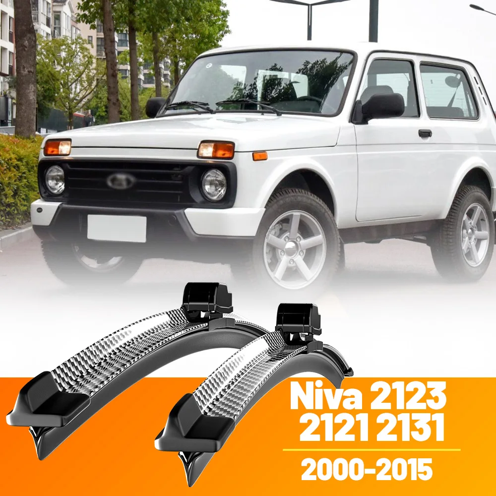2 Stück Frontscheibenwischerblätter aus Kohlefaser für Lada Niva 2123 2121 2131 2000-2015 2003 2008 2010 2014