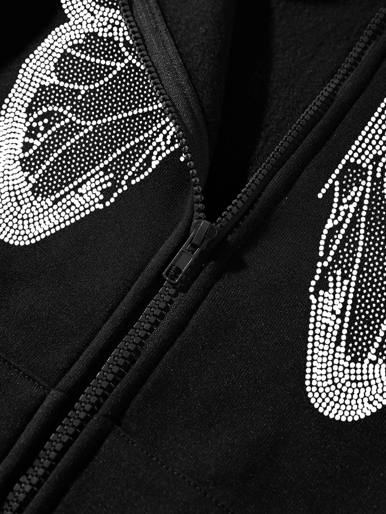 Xuanshow Herbst Winter Frauen Reiß verschluss Hoodie Sweatshirt Schmetterling lose Reiß verschluss Vorder tasche lässig Streetwear Kapuze Jacke Mantel – Detail 11