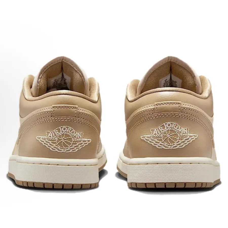 حذاء كرة السلة Nike Air Jordan 1 "Desert Camo" ذو رقبة منخفضة، ناعم، مريح، مقاوم للانزلاق، متين للجنسين طراز DC0774203