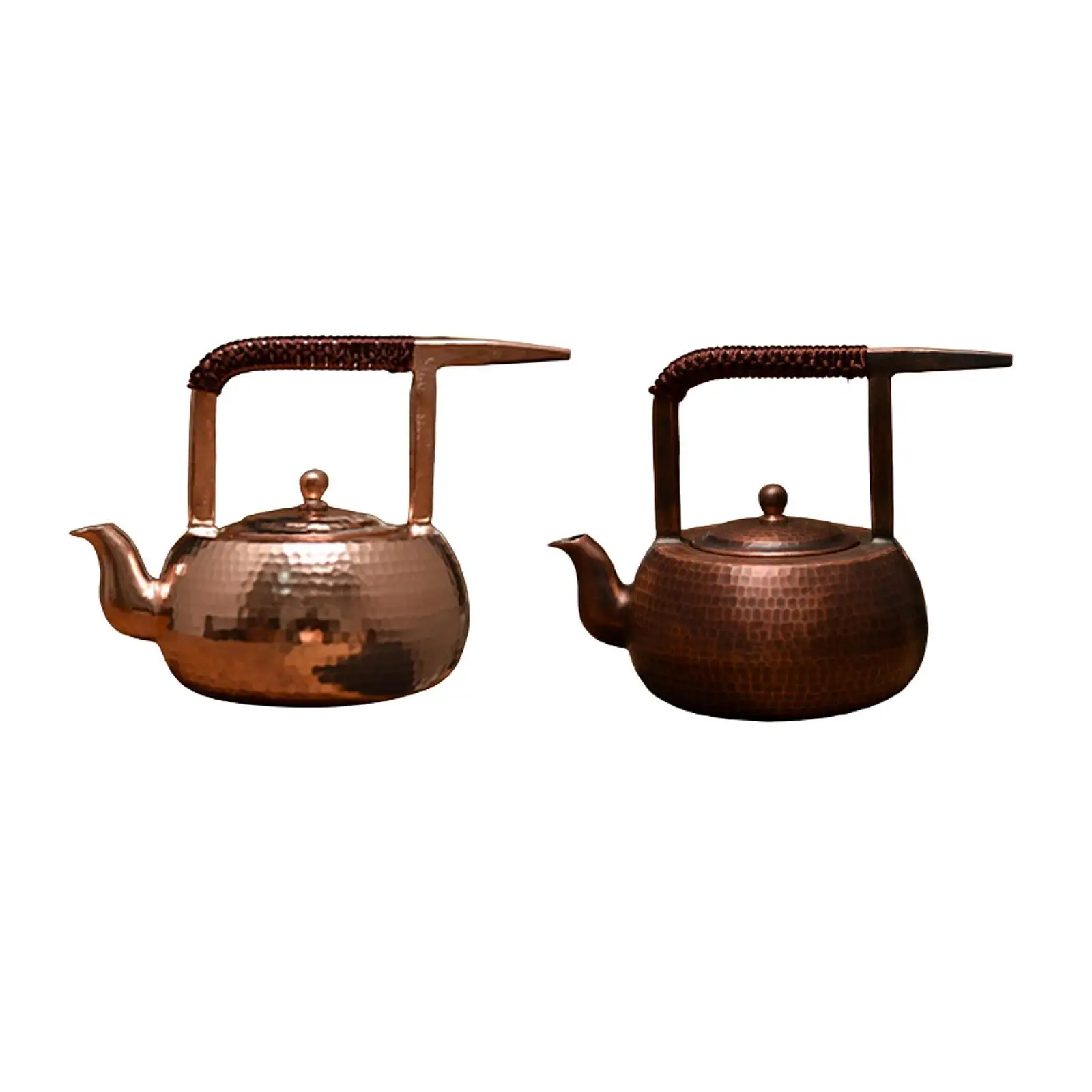 

Copper Teapot 500 ml Lightweight Kitchen Classic Comfortable Handling Portable Handmade for Dorm Home Tea House Farmhouse Gift