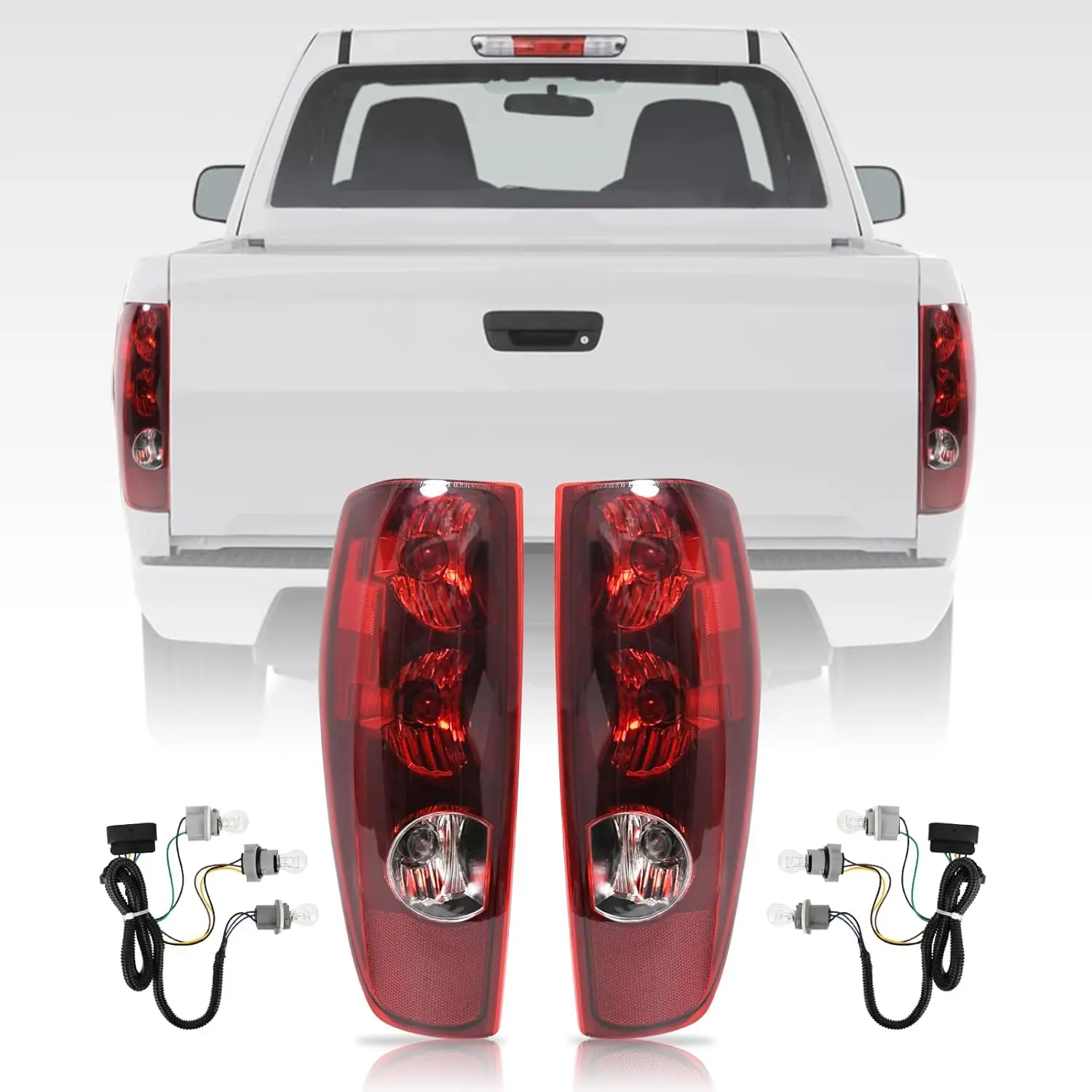 

Tail Light Assembly for 2004-2012 Chevy Colorado GMC Canyon with Bulbs and Harness