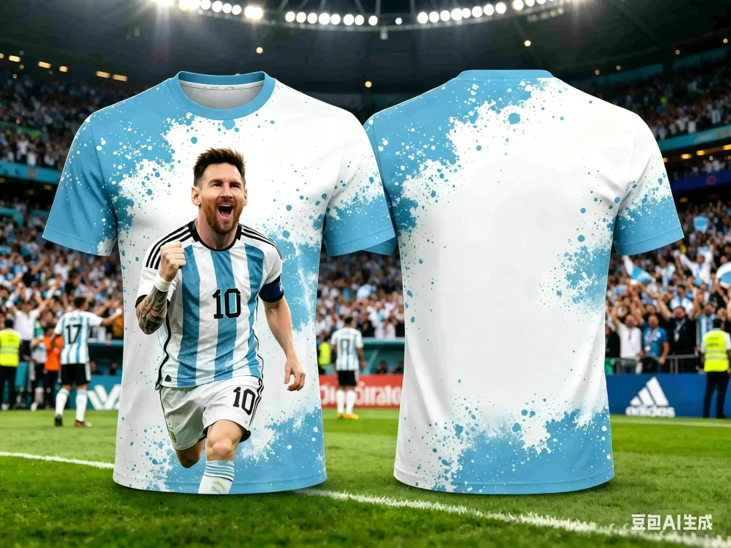 Messi Nr. 10 Fußballtrikot Schnelltrocknendes Übergroßes Oberteil Atmungsaktive Trainingsuniform Fußballshirt Erwachsenen-Match-Fan-Sportbekleidung T-Shirt – Detail 8
