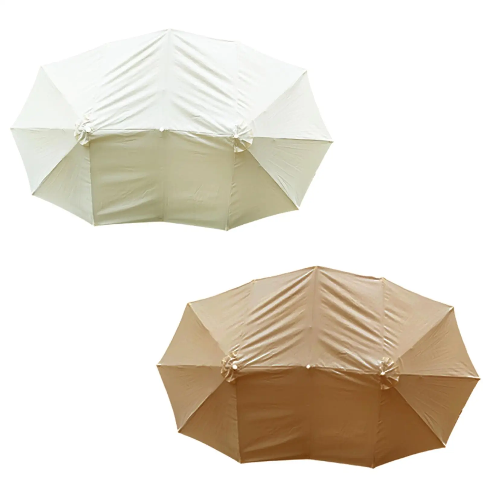 Replacement Cloth for Three Heads Umbrella Cover, Weatherproof, Patio Umbrella Canopy Cover for Patio Courtyard Garden