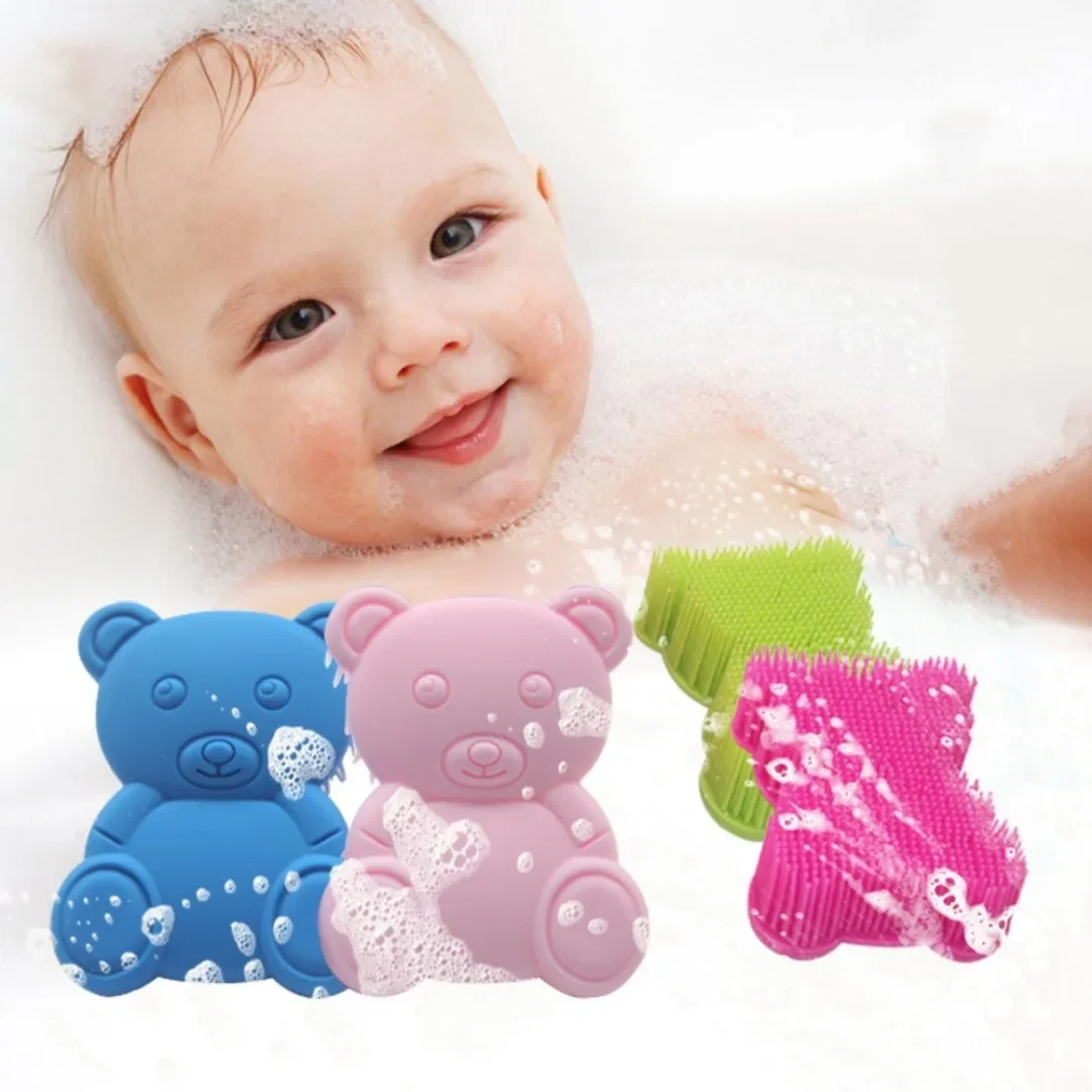 

1 шт., отшелушивающая силиконовая щетка для ванны, очищающее средство, мягкий силиконовый скруббер для тела, массажи для душа, уход за телом, скраб для спины, инструменты для купания