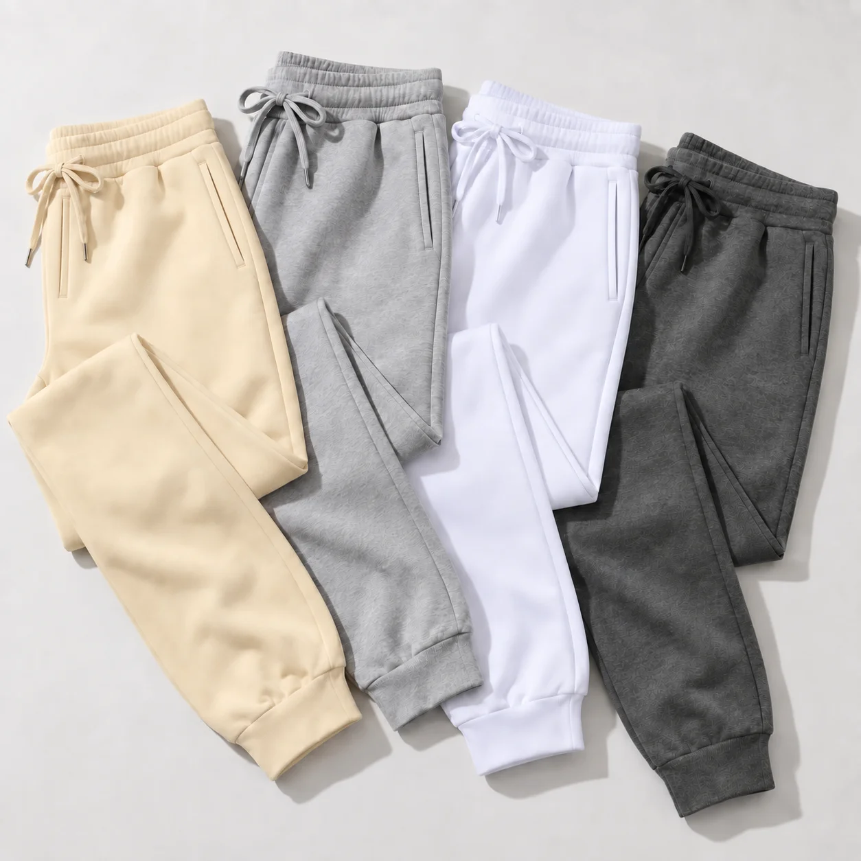 2026 Men's Fleece Jogger Sweatpants Autumn Winter Casual Sports Pants Drawstring Workout Running Gym Trousers Comfortable Fit