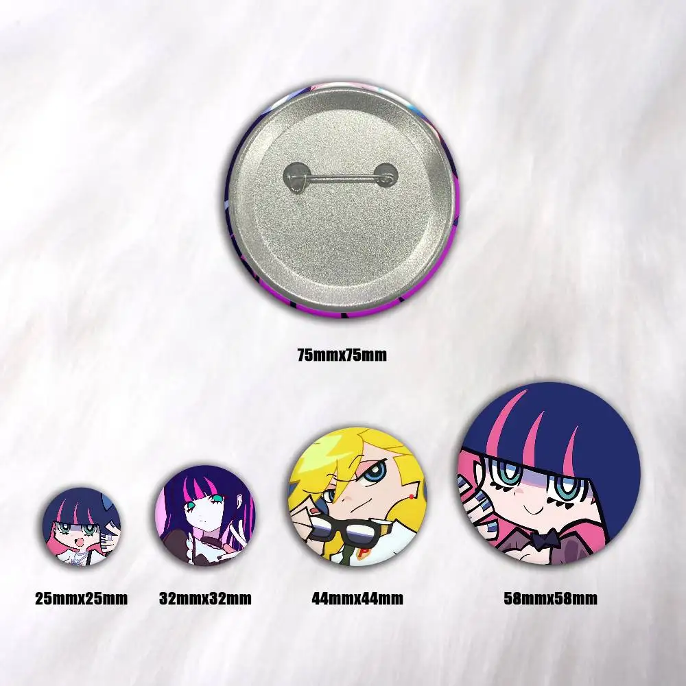 A-Characters Anarchy Stocking Badge On Backpack Accessories Manga Icons Pins Round Cartoon Brooches For Clothes Bag Decor Gifts
