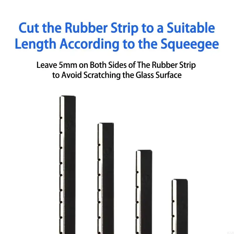 97QD Janela Squeegee Reabilita Recurso reposição Squeegee Borracha Window Limping Tool Fool Part Shower Cleaner 2 Cores para