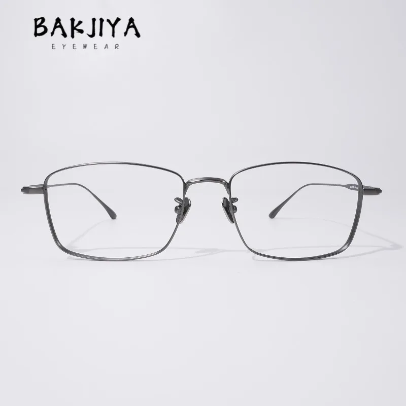 

Ultra-light Pure Titanium Square Eyeglasses Frame Trend Men Women Gold Wire Retro Full Frame Optical Prescription Glasses 2025
