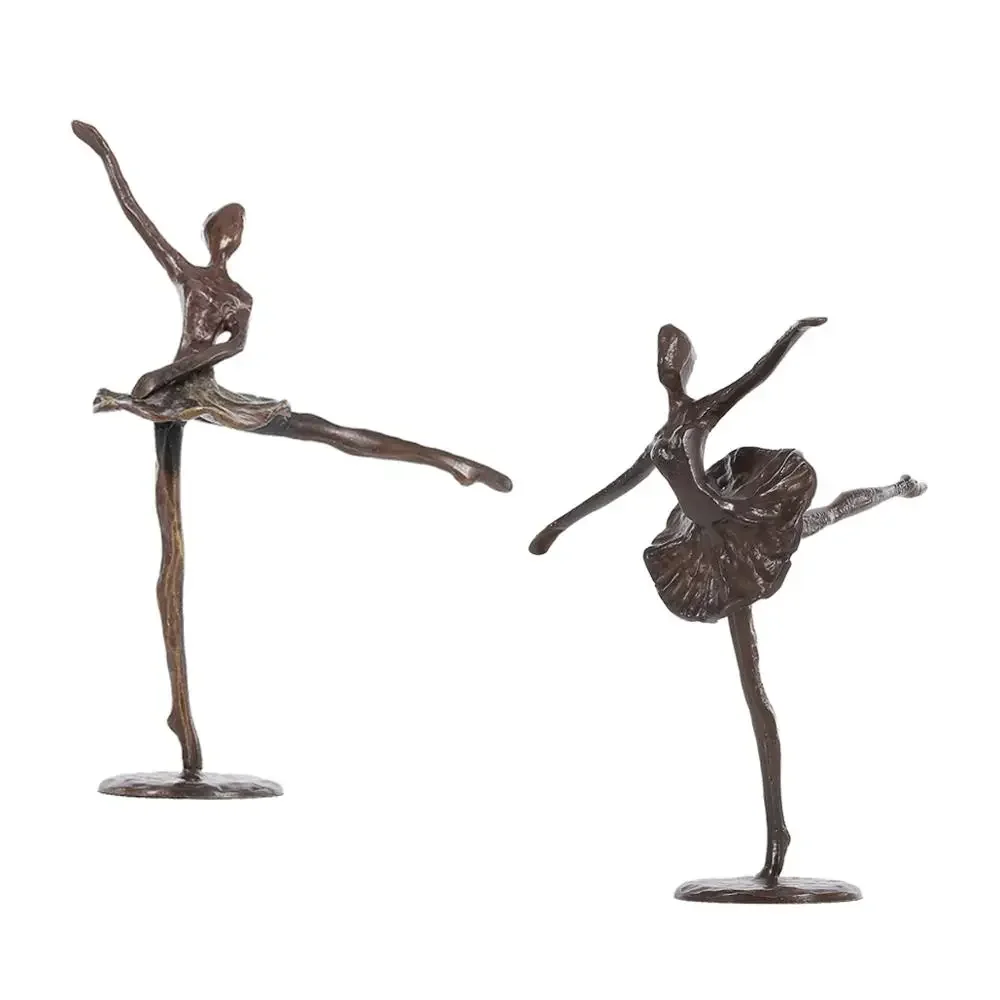 MGT-Wrought Iron Ballet Figure Sculpture, Creative and Modern, Home Decoration, Crafts, Furnishings