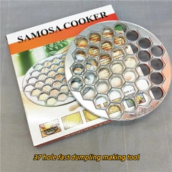 Aluminum alloy dumpling mold, Lavioli made 37 hole dumpling maker from Russia, a lazy dumpling making tool