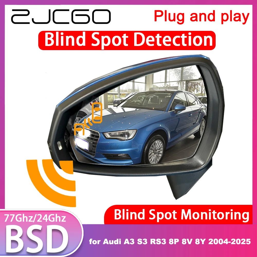 for Audi A3 S3 RS3 8P 8V 8Y 2004-2025 OEM Side Assist Blind Spot Detection Monitoring Warning Lane Assist System 77GHz Detector