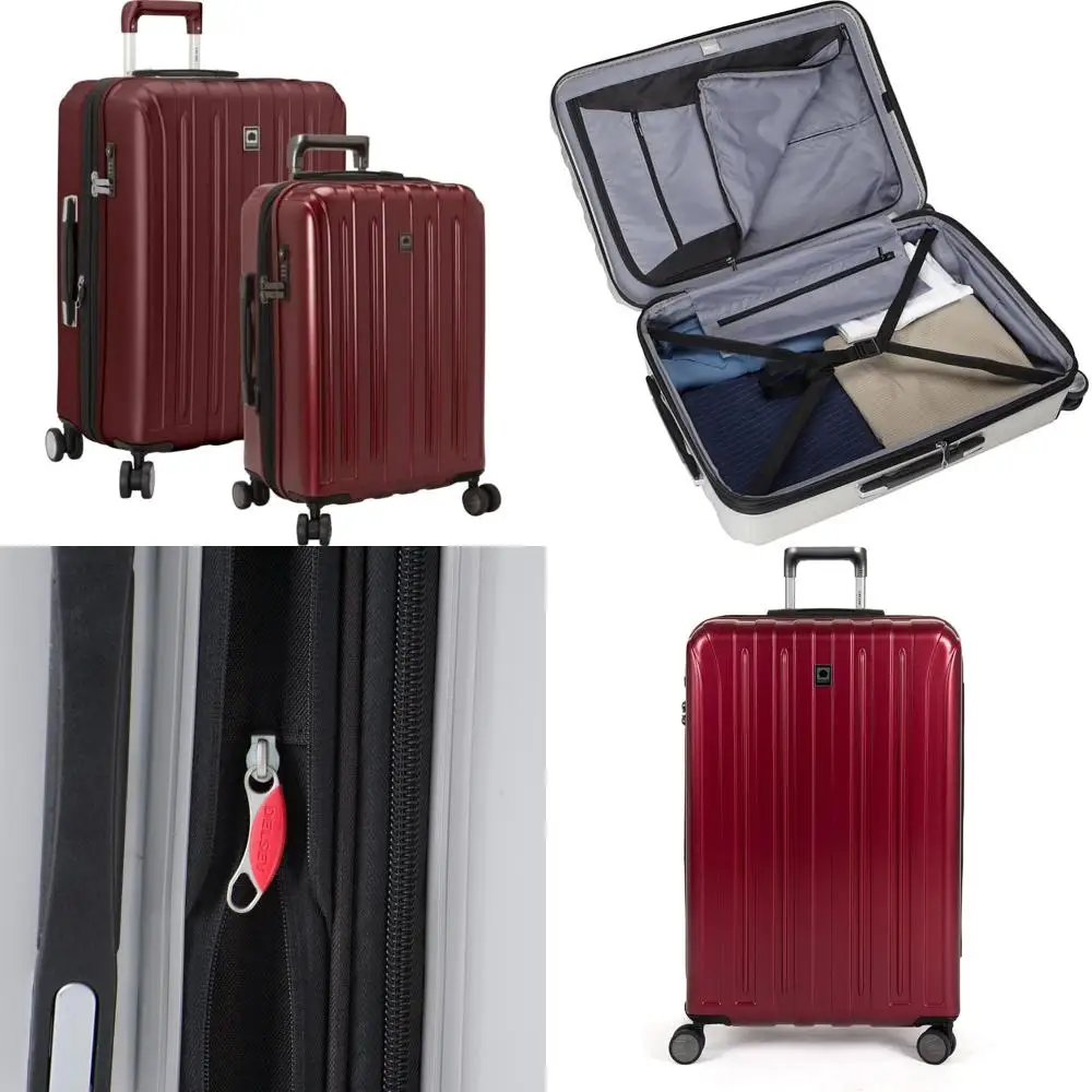 

комплект багажа: черная вишня, 2 предмета (ручная кладь и 25 дюймов в клетку)