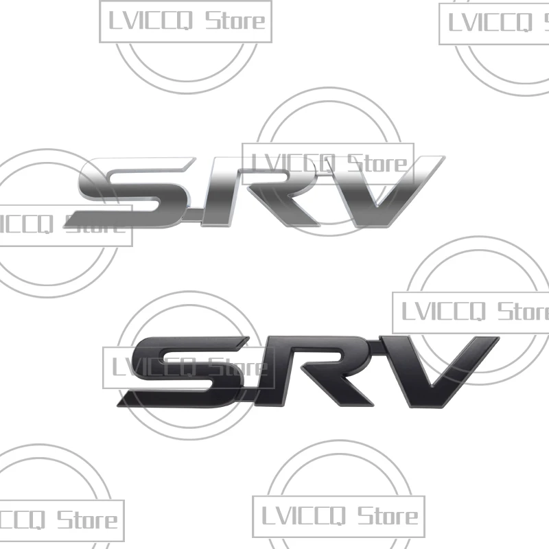 Автомобильная эмблема 3D Металлический значок SRV с логотипом наклейки на кузов для Toyota Hilux Vigo D4D Revo RAV4 GR Sport Prado Prius C-HR Pick-Up