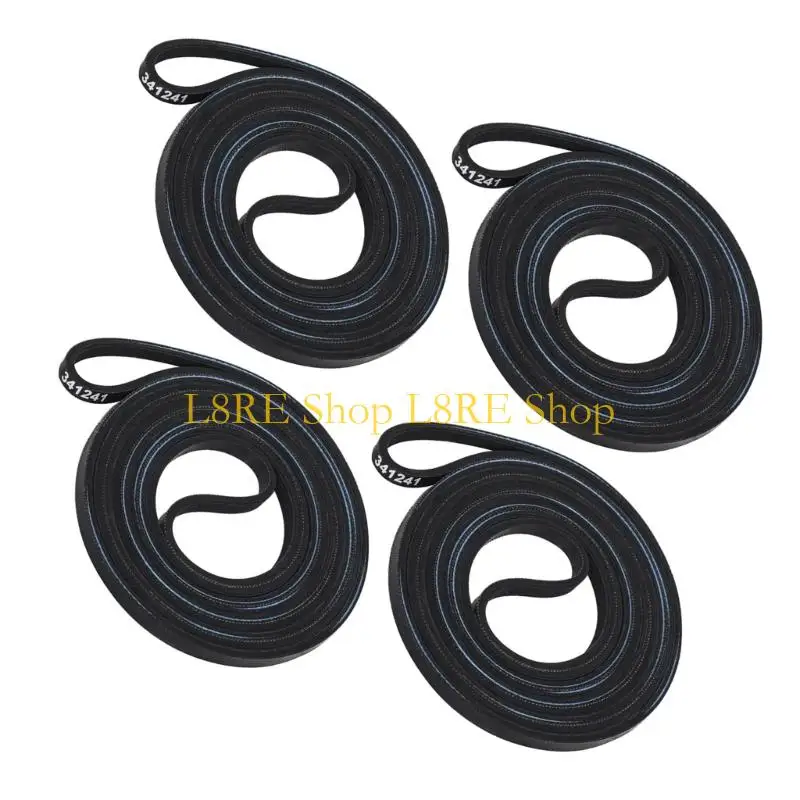 L8RE 4 Pack Industrial Dryer Drum Drive Belt Heat Resistant Design Power Transmission