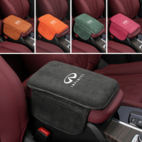 Car Suede Storage Armrest Cushion Anti Scratch Center Console Protect Cover For Infiniti Q50 FX35 Q30 G37 Q70 QX70 G35 Q60 QX50