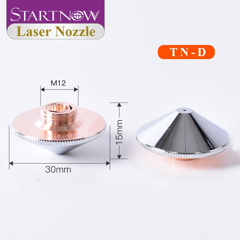 Boquillas láser Startnow de una sola/doble capa TN-S TN-D de alta calidad y duraderas, adecuadas para productos con cabezales de corte láser de fibra