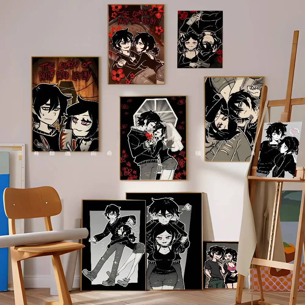 Game The Coffin Of Andy And Leyley DIY Sticky Poster Vintage Room Bar Cafe Decor Home Decor