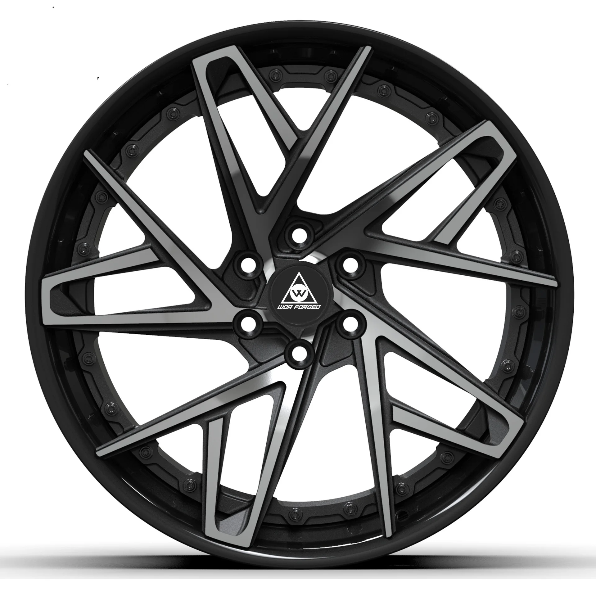 

Racing Car Wheel Hub High Quality Aluminium Alloy 2 Piece Rims for Mercedes BMW Audi VW Porsche Cadillac Aluminum