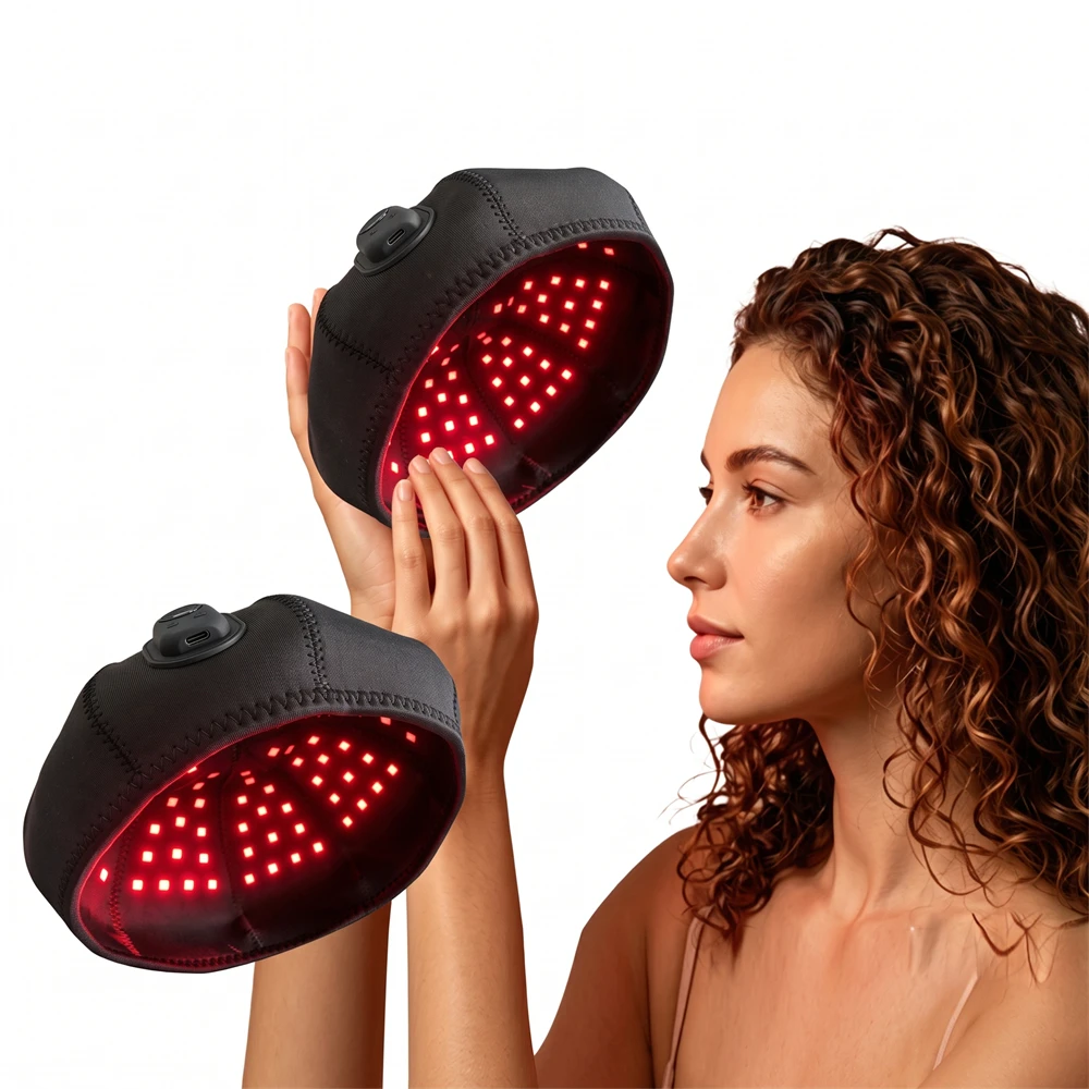 Wireless Red Light Therapy Hair Growth Hat 120 LEDs 660nm 850nm Infrared Scalp Massager 4000mAh Cap Anti Hair Loss Treatment
