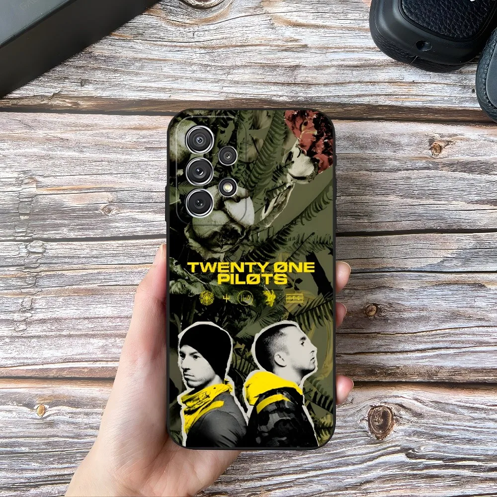 Twenty One Pilots 21 Phone Case for Samsung Galaxy S23 Ultra S24 S22 S20 Fe S21 Plus A54 A34 A24 A53 M54 Note 20 Cover