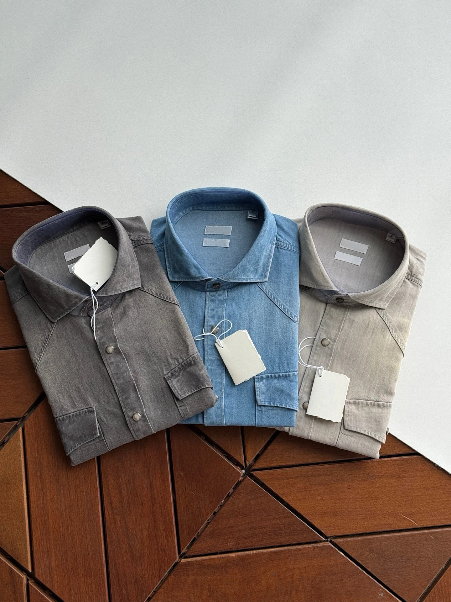 

Джинсы Waed Long Sve Casual irt Мужские осенне-зимние однотонные джинсы с воротником irt Faion Urban Sle Stand Fit