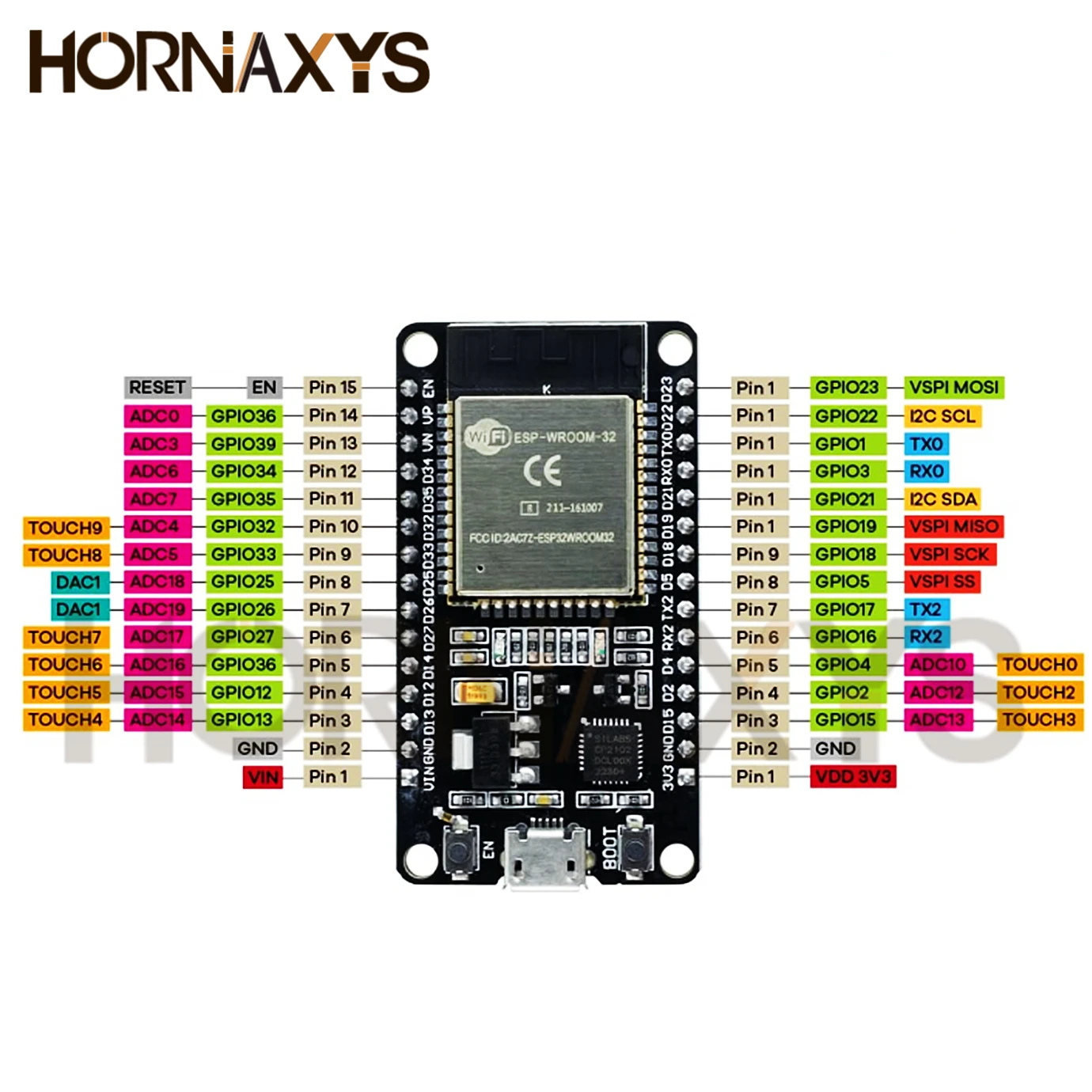 1-10PCS/ESP32 ESP32 Development Board WiFi+Bluetooth Ultra-Low Power Consumption Dual Core ESP-32 ESP-32S ESP 32 Similar ESP8266