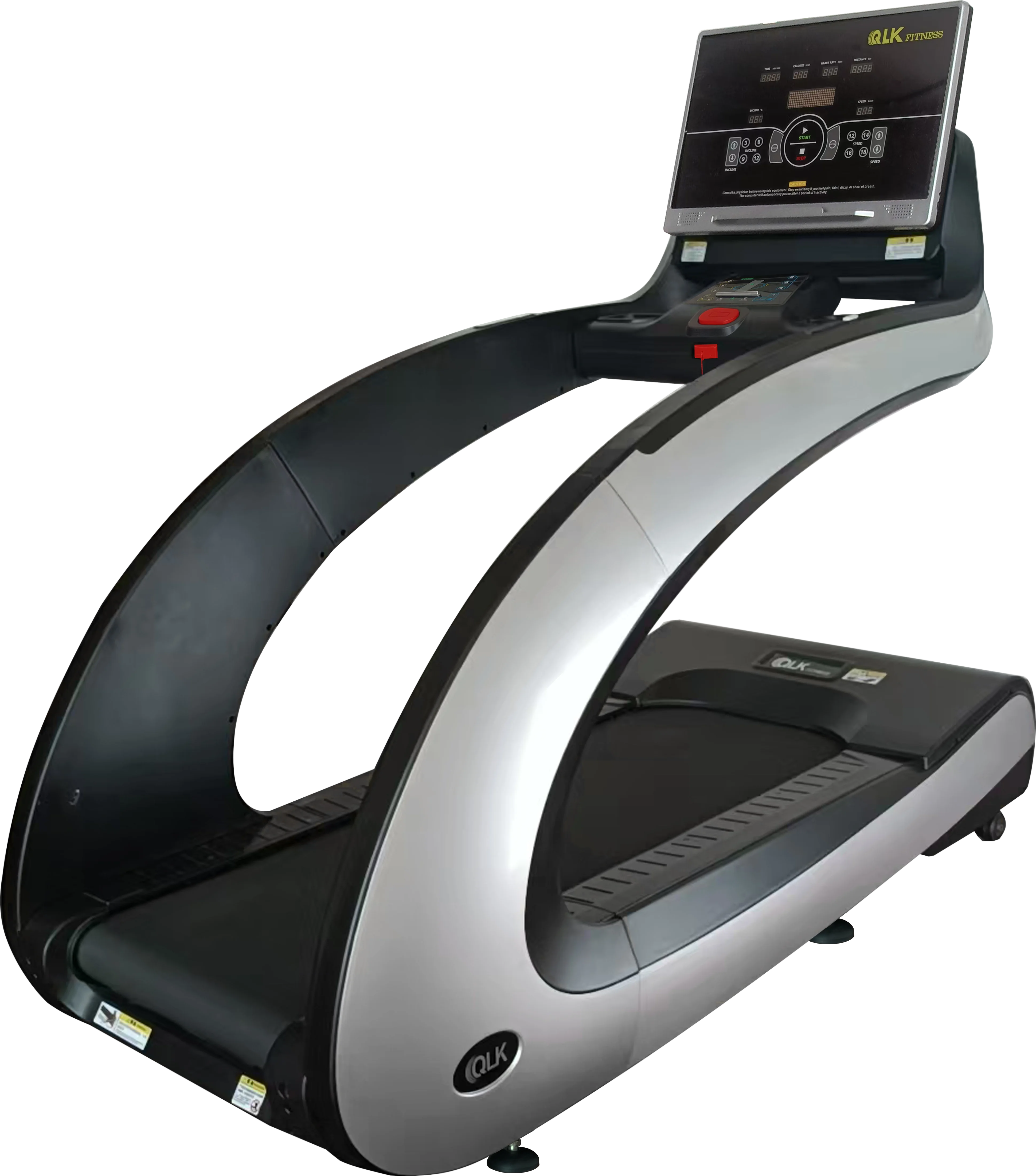 

Gym Machines Heavy Duty Commercial Treadmill Heart Rate Wireless Mobile Phone Charging Slope Adjustment Gym Machines