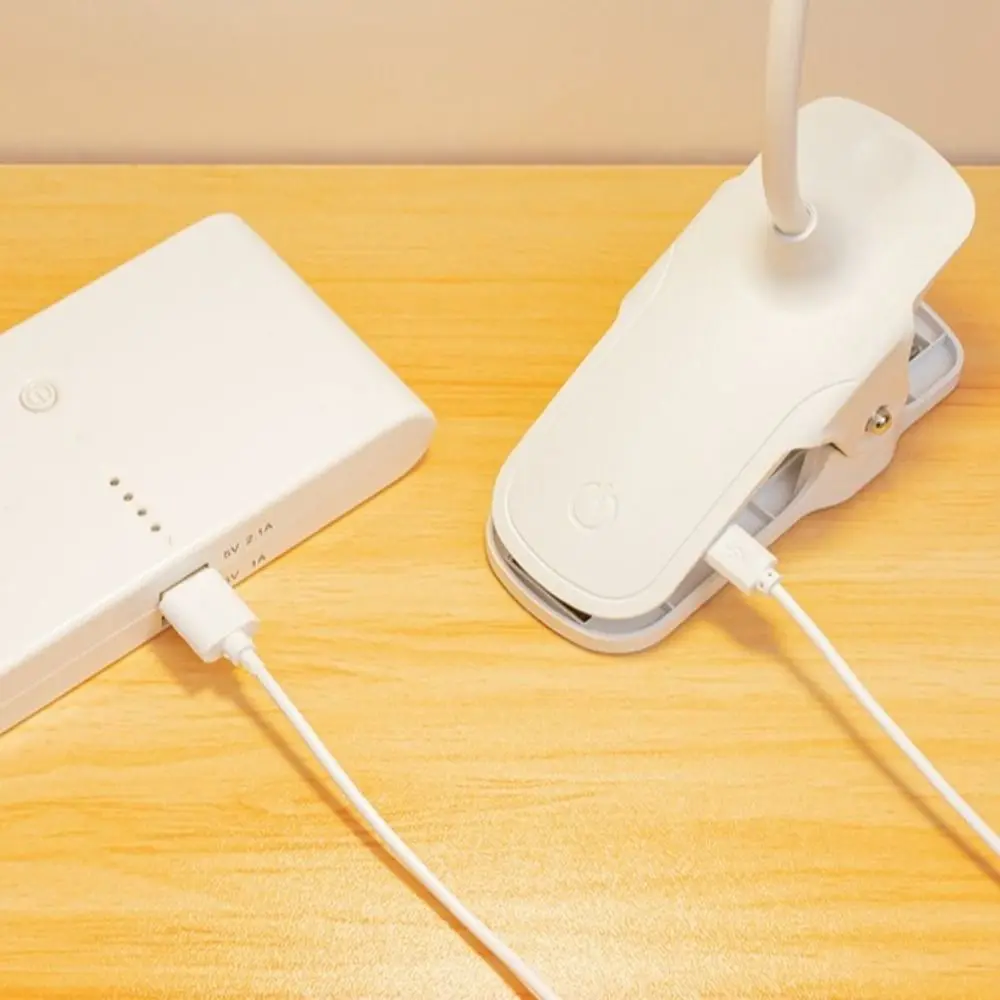 

Night Light 3 Modes LED Clip Lamp Touch Control Eye Protection USB Rechargeable Lamp Rechargeable Plastic LED Desk Lamp Desk Use