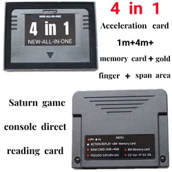 Carte SD Pseudo KAI pour jeux vidéo Sega Saturn, tout en un, utilisée avec lecture directe, fonction d'accélérateur 4M, mémo 8 Mo, nouveau, original