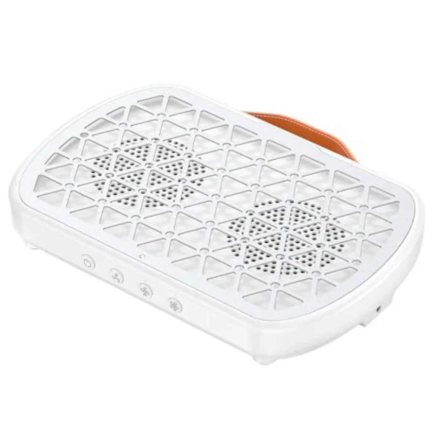 Nail Dust Collector Powerful 1700PA Dual Turbo Fans Dust Extractor with 3 Suction Modes and Reusable Filter Professional Manicu