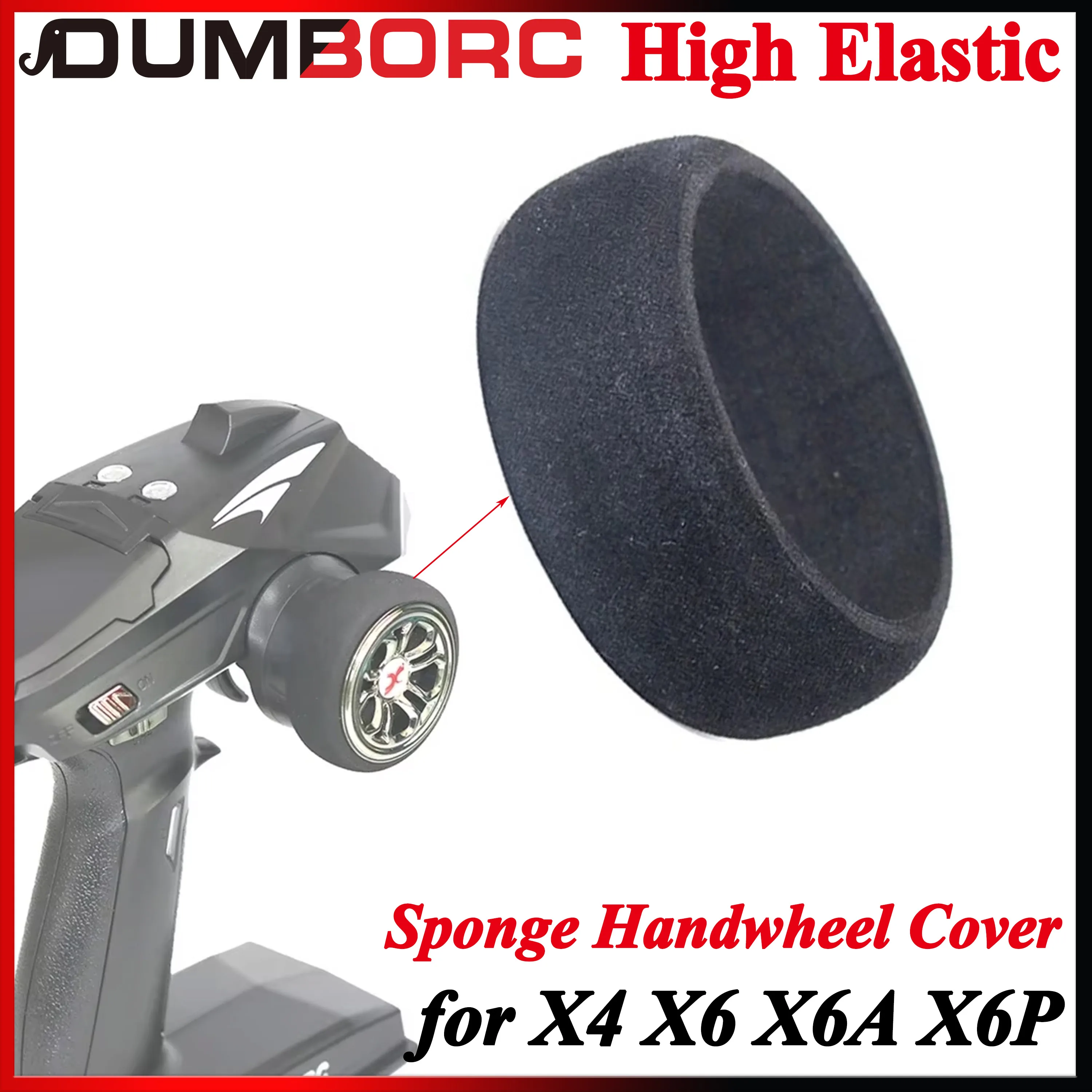 DUMBORC High Elastic Sponge HandWheel Cover Transmitter for X4 X6 X6A X6P TX Transmitter Handwheel Upgrade Part 1 DUMBORC High Elastic Sponge HandWheel Cover Transmitter for X4 X6 X6A X6P TX Transmitter Handwheel Upgrade Part 1