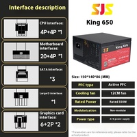 SEJISHI fonte 550W PC PSU Power Supply Unit Black Gaming Quiet 120mm Fan 24pin 12V ATX Desktop Computer Power Supply Diy Gaming