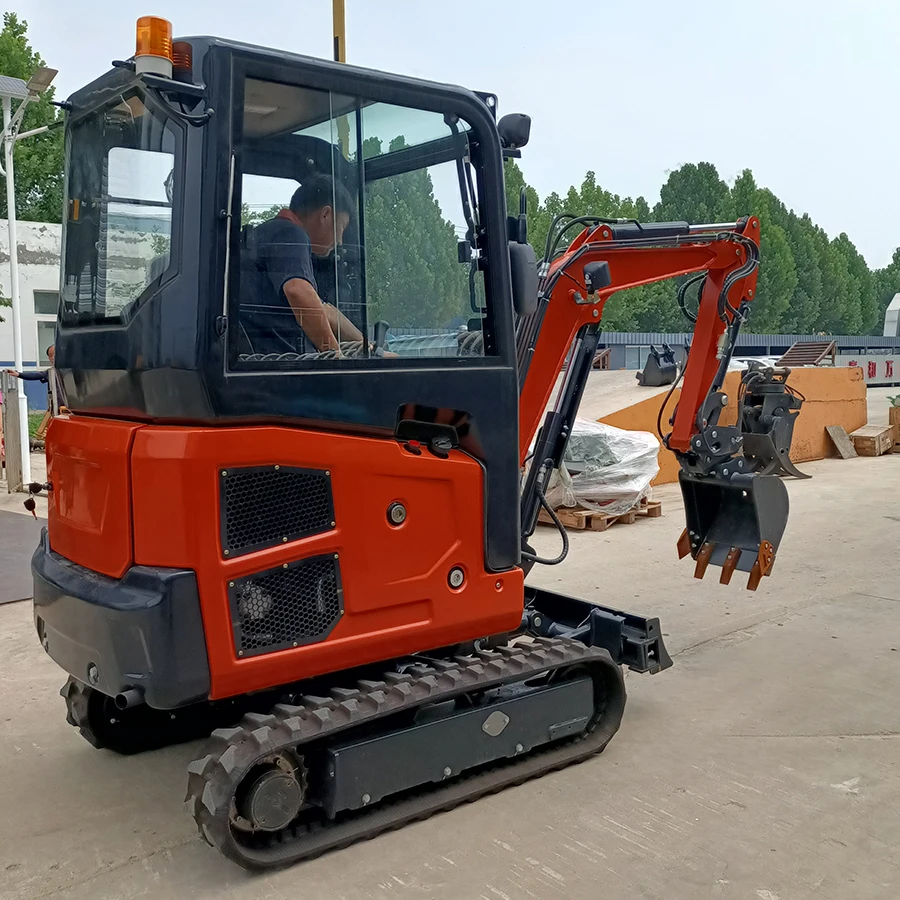 2톤 용량, 디젤 엔진, 고성능, 컴팩트 디자인의 맞춤형 미니 굴삭기, 건설 및 조경 전문가용