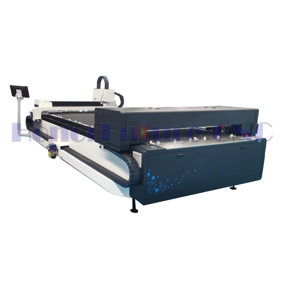 HF3015H 1000w 1500w 2000w Fiber And CO2 Laser Machine For Carbon Metal And Nonmetal Steel 1530