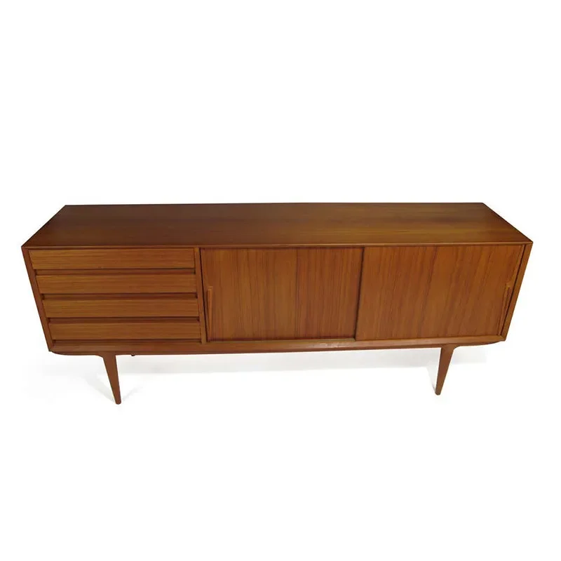 TV cabinet, Nordic retro Danish audio-visual living room solid wood dining side cabinet multi-function