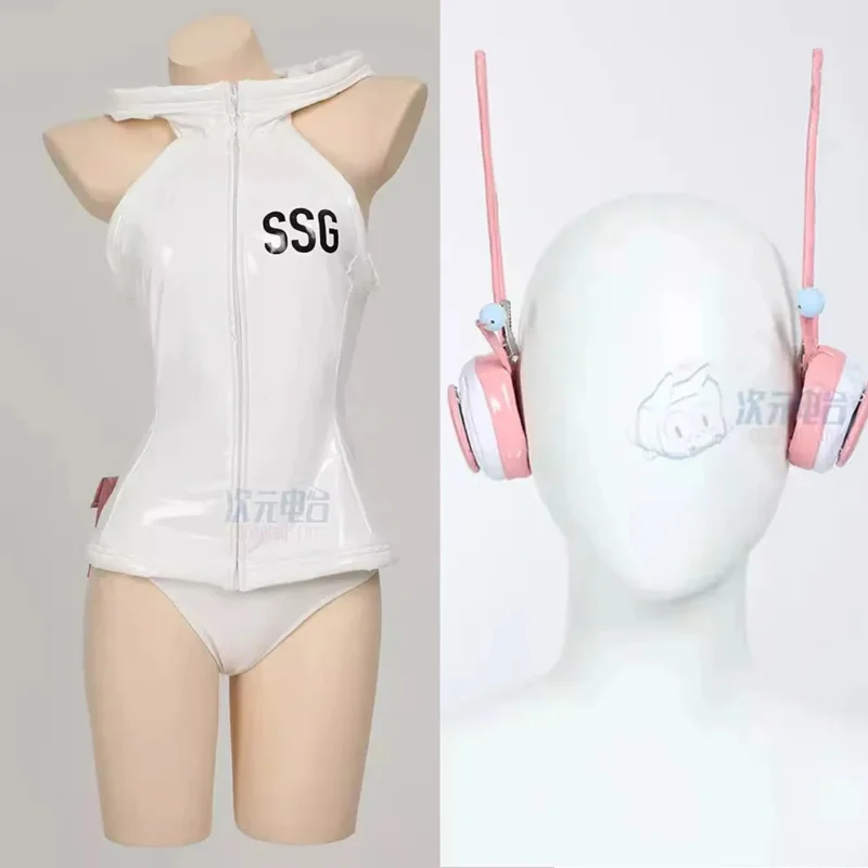 Anime Nami Costume Cosplay 106 Nami Biancheria sexy Bikini auricolari Costumi di Halloween Parrucca auricolari Coniglietto bianco Donna Uomo