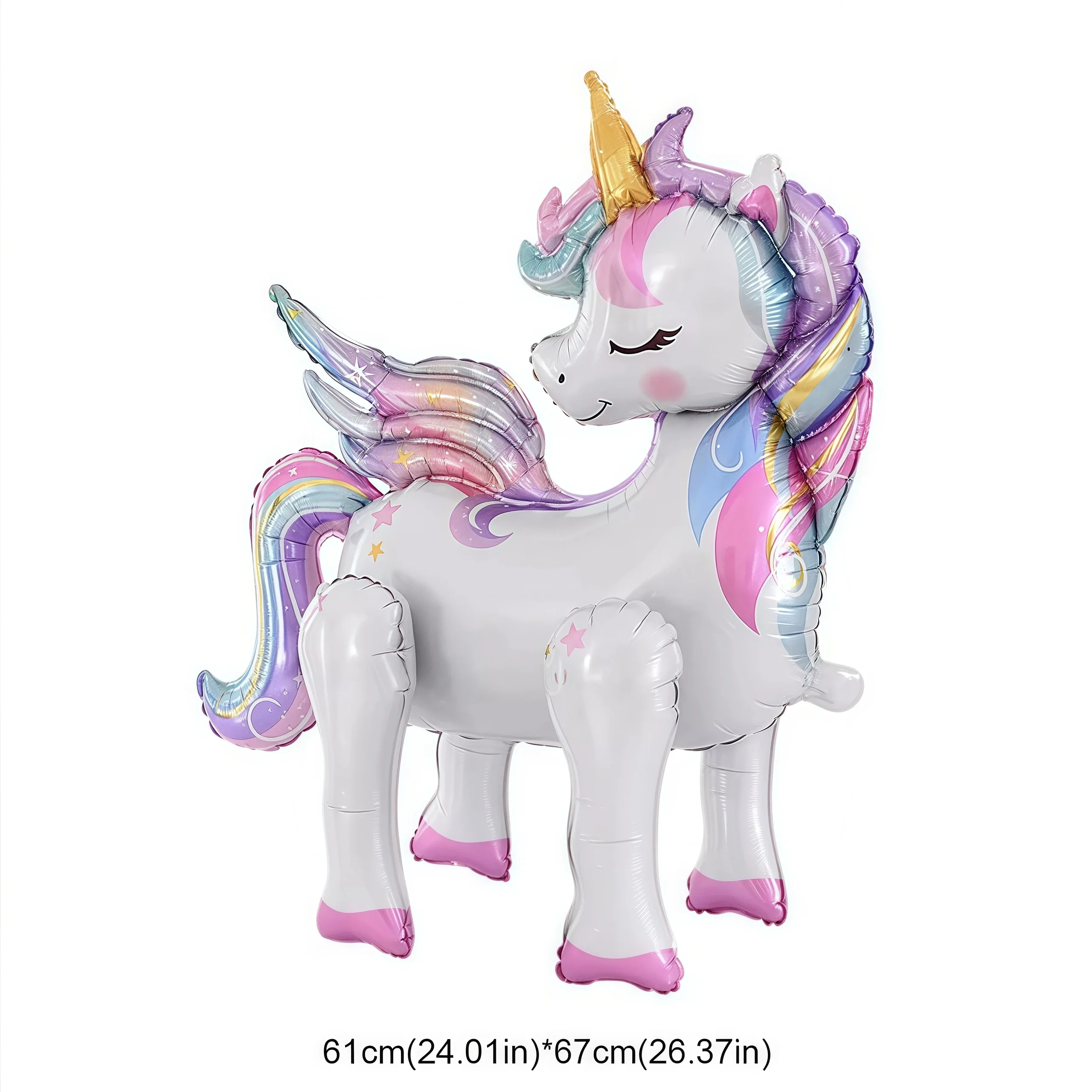 Rainbow Unicorn Birthday Decoration Party Supplie Cartoon Plate Cup Tablecloth Cute Balloon Birthday Party Favor Baby Shower view 2