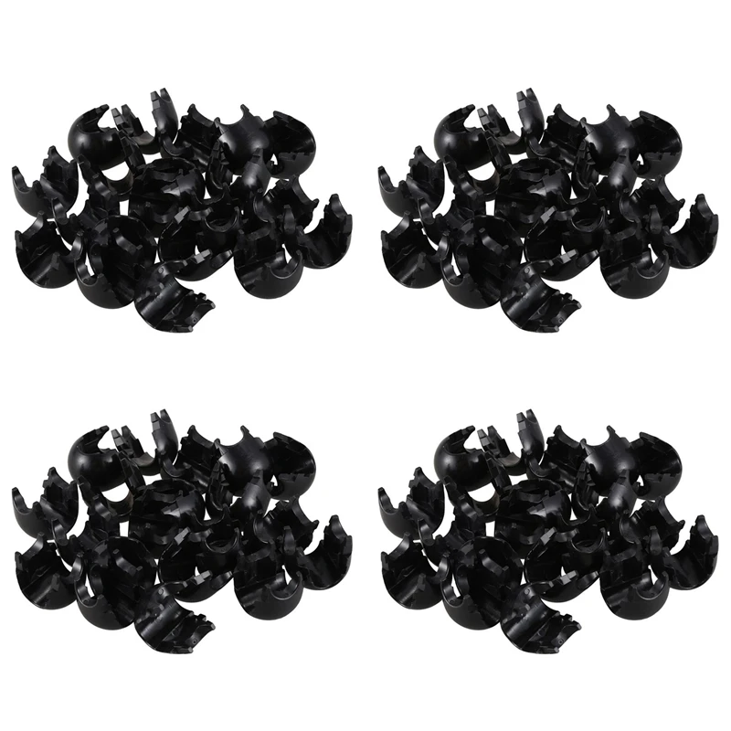 

40Pcs Climbing Rope Net Plastic Connector Net Buckle For Outdoor Amusement Swing Climbing Rope Black