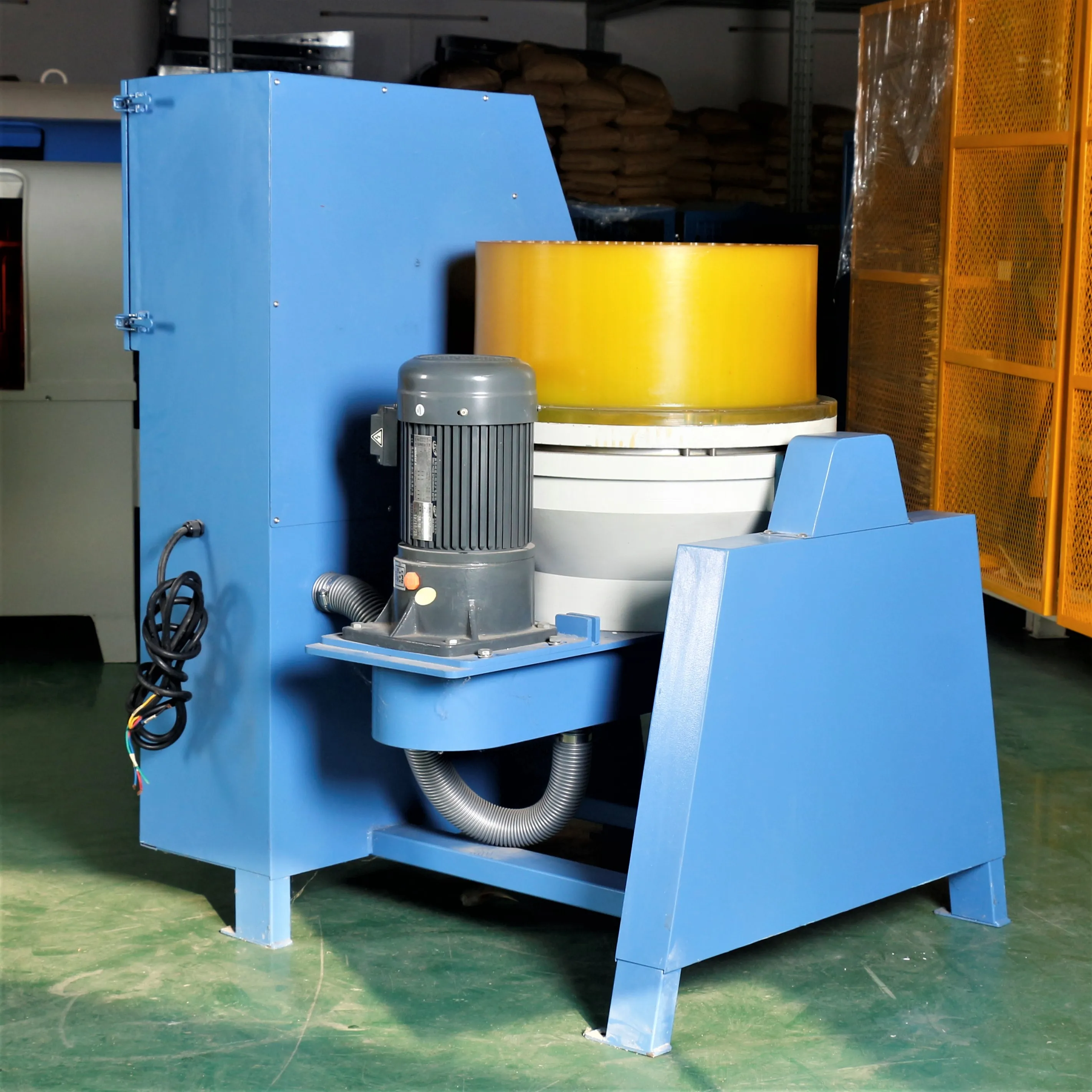 50L Dry Centrifugal Disc Polishing Machine, Suitable for Deburring and Mirror Polishing of Various Hardware Jewelry
