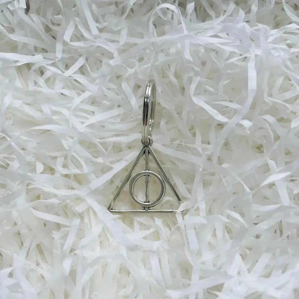 Triangle Pendant Keychain Gift Sack 2pcs  Set Halloween Christmas Carnival Season Birthday Present