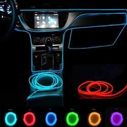 5m Auto Innen Zubehör Atmosphäre Lampe Kalt Licht Linie Mit USB DIY Dekorative Dashboard Konsole Auto FÜHRTE Umgebungs Lichter