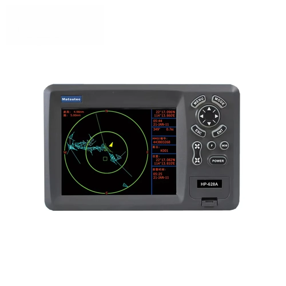 

Лидер продаж 2025 года, Matsutec 12 дюймов, цветной ЖК-дисплей, морской GPS-плантер/транспондер AIS HP-1228A