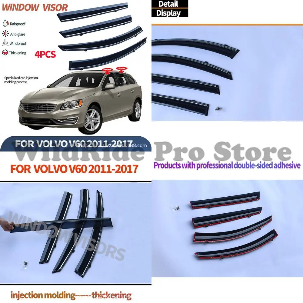 

1 set For Volvo V60 Rain Guard Window Visor for VOLVO V60 CROSS 2012-2017
