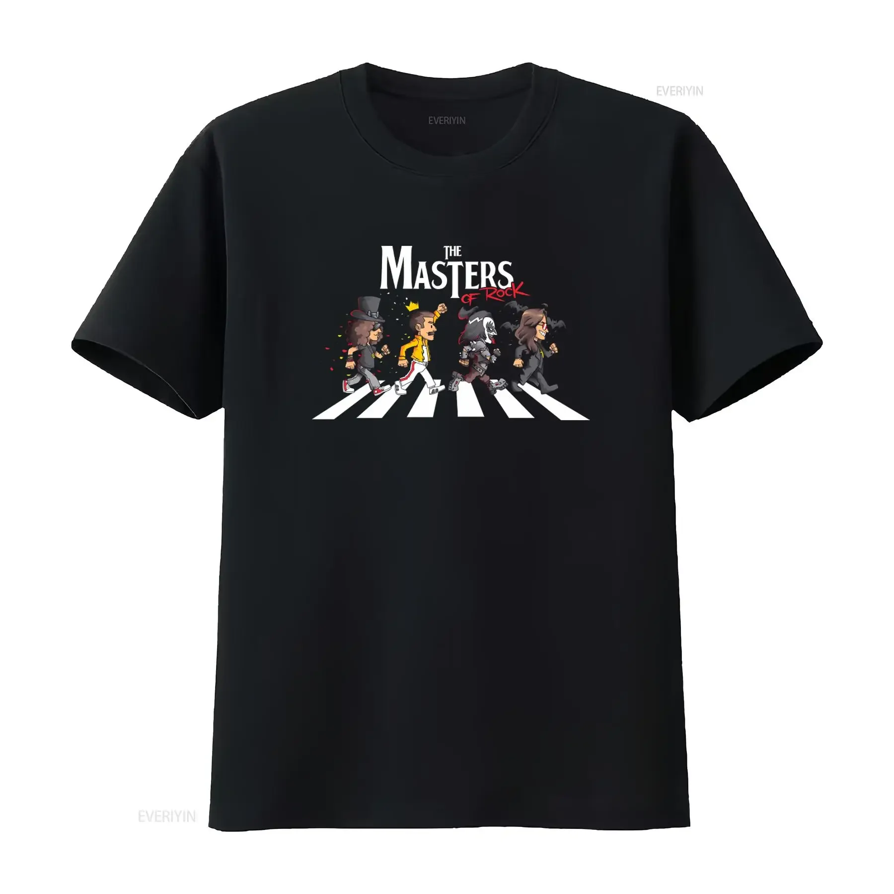 Masters of Rock Band Music Heavy Metal Men's Cotton T Shirt Top Classic Design Comfortable Fit Perfect for Lovers vintage Soft