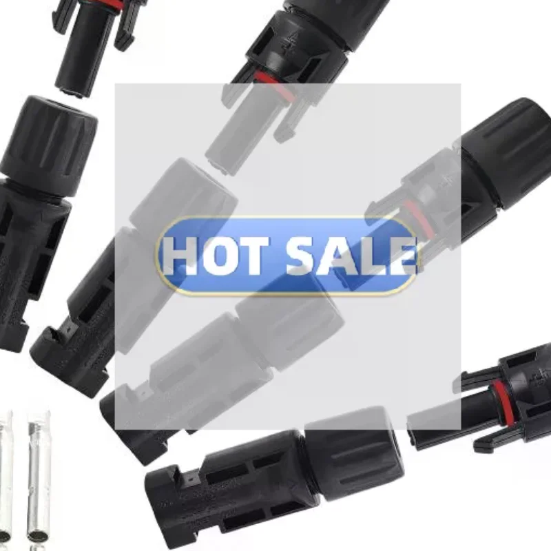 5 Pairs Solar Connectors Pure Copper Core Waterproof Flame Retardant Shell For Outdoor Solar Installation