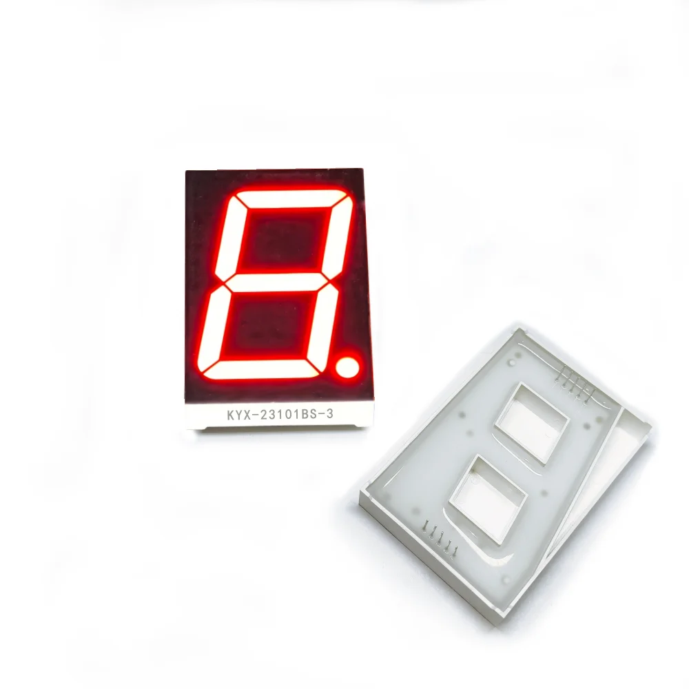 10 sztuk, cyfrowy wyświetlacz o przekątnej 2,3 cala, wymiary 48 mm x 70 mm, cyfrowy ekran, wysokość cyfry „8” 56,8 mm, 7-segmentowy cyfrowy wyświetlacz, seria 23101. — zdjęcie produktu 3