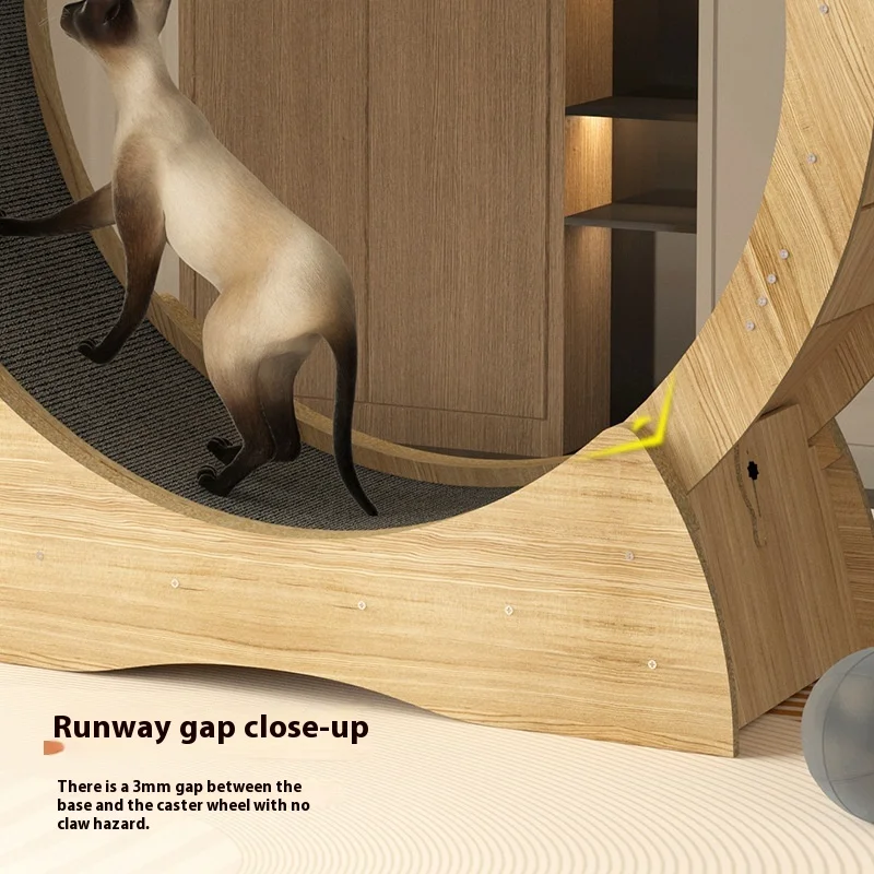 Pet cat treadmill, running wheel, cat climbing frame, fitness roller, sports wonder tool to prevent cat grabs