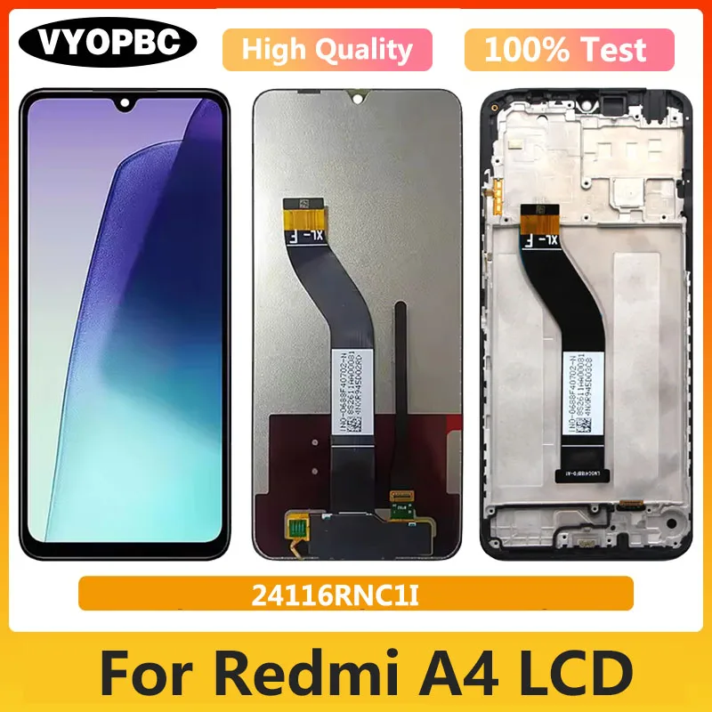 6,88 'Lcds для Xiaomi Redmi A4 Pantalla, 24116RNC1I ЖК-экран сенсорная панель дигитайзер с рамкой запасные части 6,88 'Lcds для Xiaomi Redmi A4 Pantalla, 24116RNC1I ЖК-экран сенсорная панель дигитайзер с рамкой запасные части