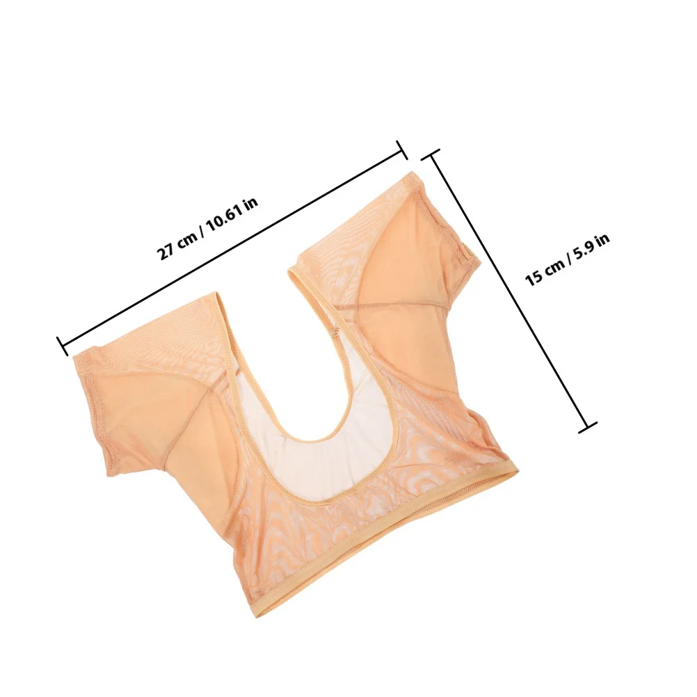 2 قطعة سترة تحت الإبط النساء قابل للغسل تنفس مقاومة للعرق قميص لفصل الصيف في الهواء الطلق الجري تجريب الإبط وسادة عرق قميص